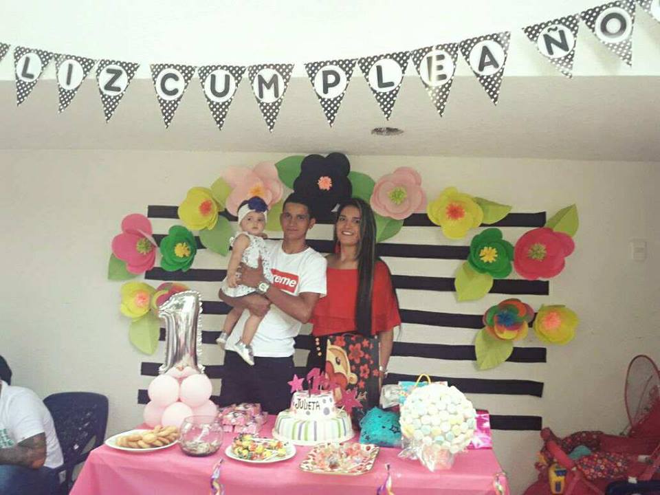 A la pequeña Julieta Cardozo, le fue celebrado por sus padres su primer añito de vida.